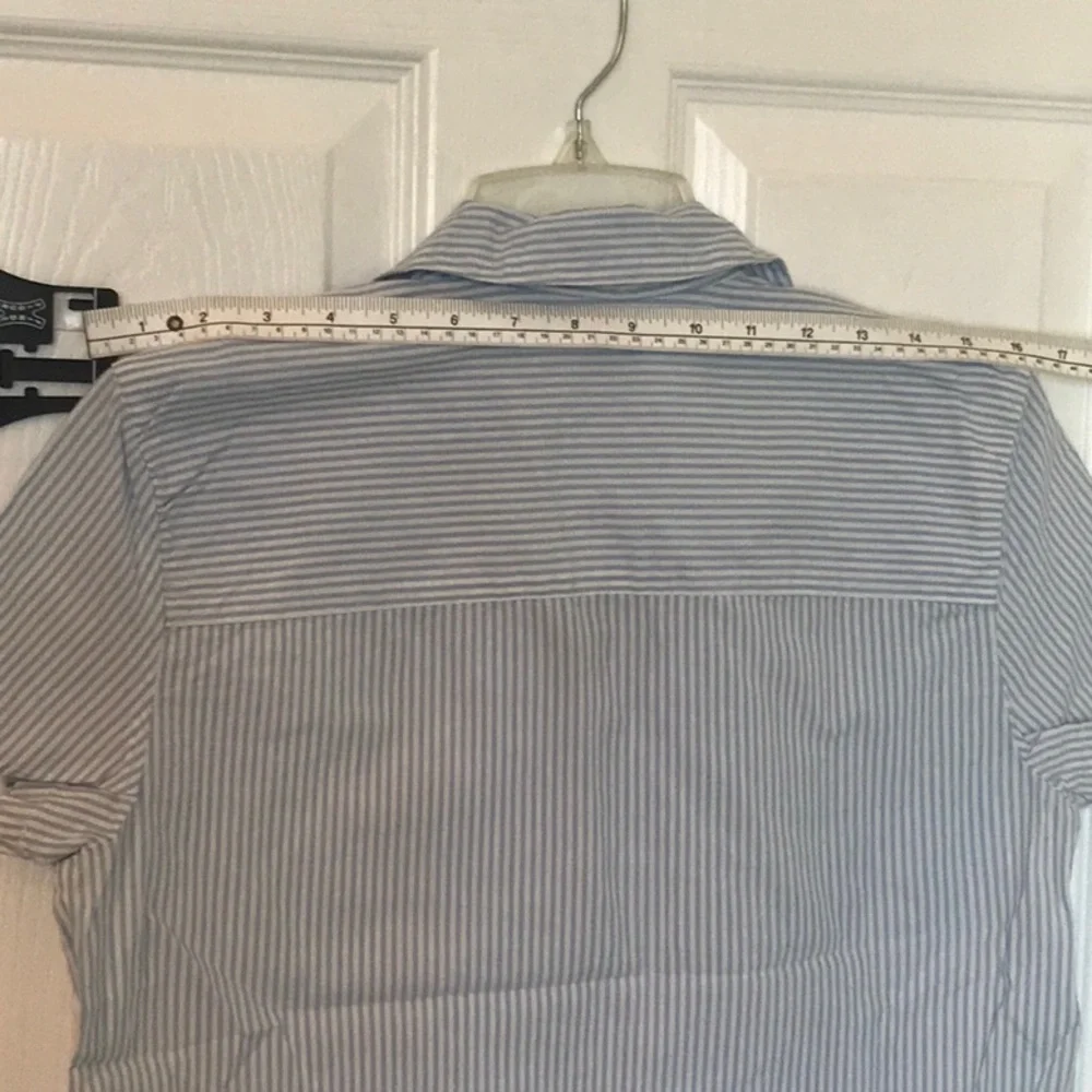 Aerie stripe blue pajama set 100% cotton - Picture 4 of 9
